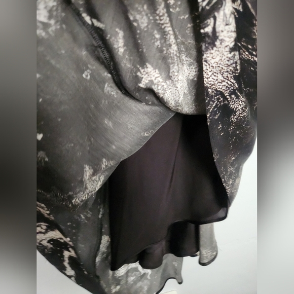 NWT All Saints Alexia Titania Silk Asymmetrical Sill Blend Dress Sz 8 - Picture 9 of 14